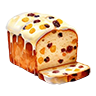 Consumable cake fruit