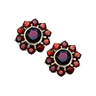 Earring harford garnet