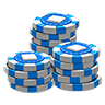 Casino chips blu