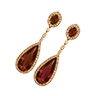 Earring beauchene ruby
