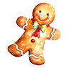 Consumable cookie gingerbre