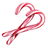 Consumable candycanes