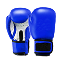 Boxing glove blue