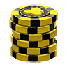 Casino chips yel