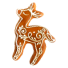 Consumable cookie reindeer