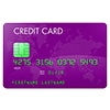 Creditcard purple