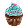 Cupcake blue