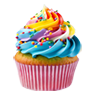 Cupcake rainbow