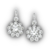 Diamond earring silver