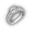 Diamond ring silver