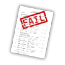 Failed test