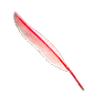 Feather roseta spoonbill