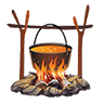 Kit camp campfire