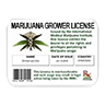 License marijuana grow