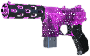 Machinepistol purple sky