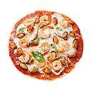 Pizza fruit mer