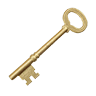Provision key brass
