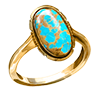 Ring magnate turquoise