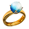 Ring pilgrim moonstone
