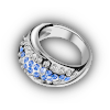 Sapphire ring silver
