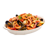 Seafood paella