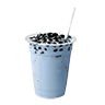 Tea bubble blue