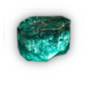 Uncut emerald
