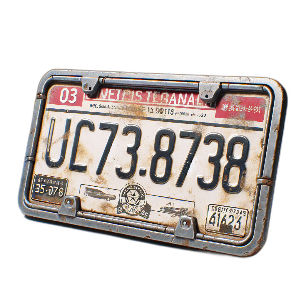 Vehicle license plate