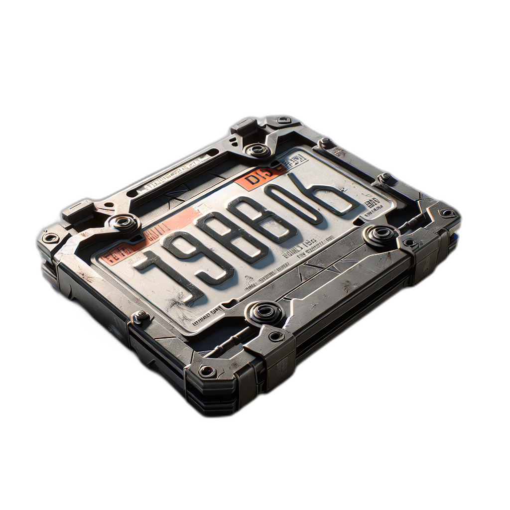 Vehicle license plate 1