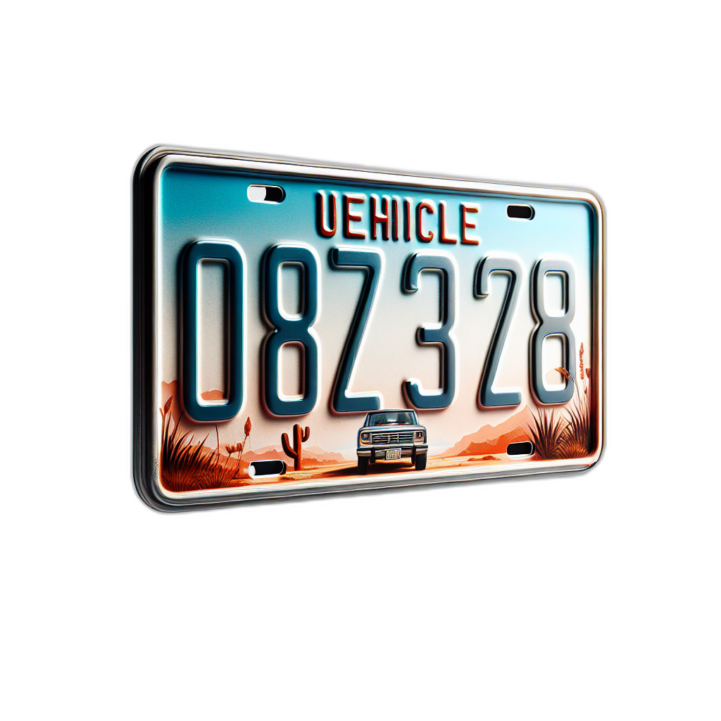 Vehicle license plate 2