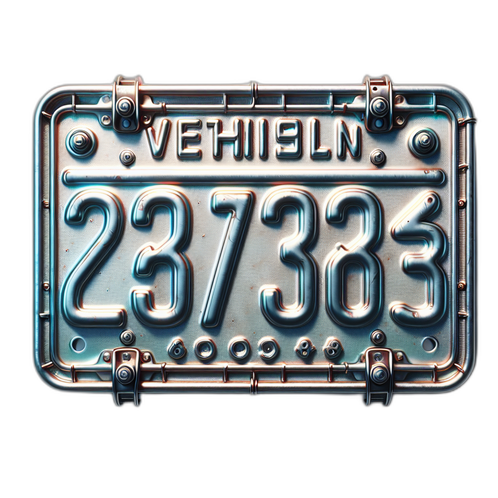 Vehicle license plate 3